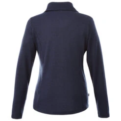 Elevate Women's Metro Blue Heather Stratton Knit Half Zip 5 Elevate Women's Metro Blue Heather Stratton Knit Half Zip -Elevate TM98612 Metro Blue Heather B