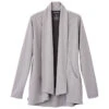 Elevate Women's Heather Grey Equinox Knit Blazer -Elevate TM98613 Heather Grey F