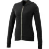 Elevate Women's Black Garner Knit Full Zip Hoodie 1 Elevate Women's Black Garner Knit Full Zip Hoodie -Elevate TM98731 Black F