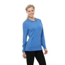 Elevate Women's Olympic Blue Heather Howson Knit Hoodie 7 Elevate Women's Olympic Blue Heather Howson Knit Hoodie -Elevate TM98732 Olympic Blue Heather HTF