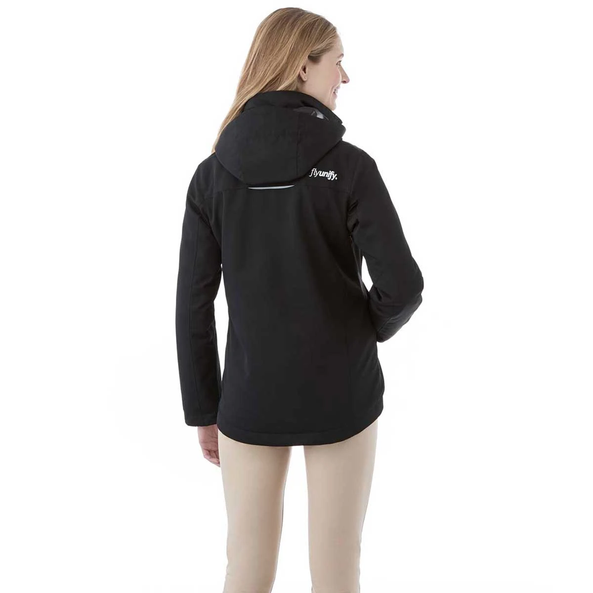 Elevate Women's Black Colton Fleece Lined Jacket 6 Elevate Women's Black Colton Fleece Lined Jacket - Image 4