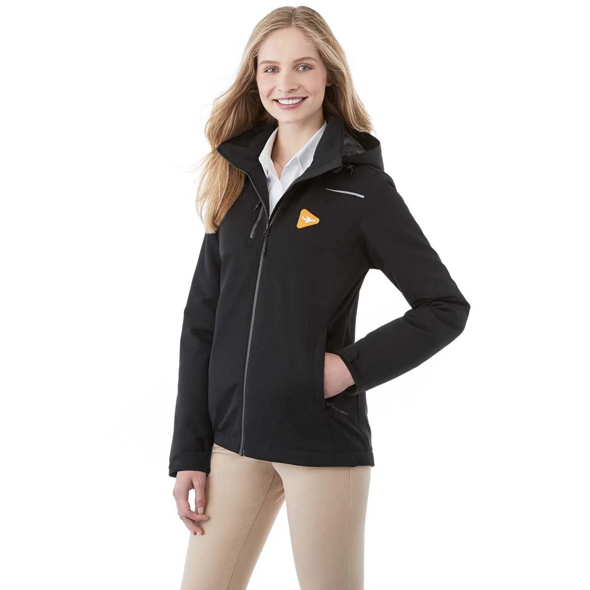 Elevate Women's Black Colton Fleece Lined Jacket 7 Elevate Women's Black Colton Fleece Lined Jacket - Image 5