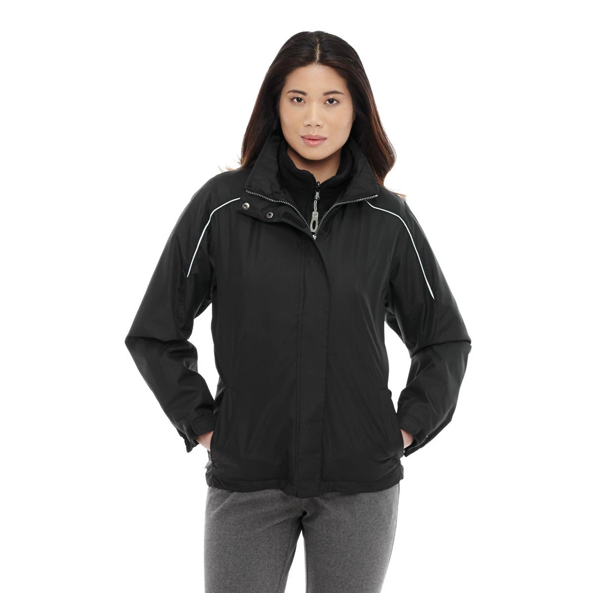 Elevate Women's Black Valencia 3-in-1 Jacket 4 Elevate Women's Black Valencia 3-in-1 Jacket - Image 2