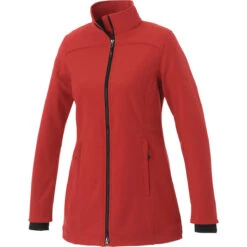 Elevate Women's Team Red Vernon Softshell Jacket