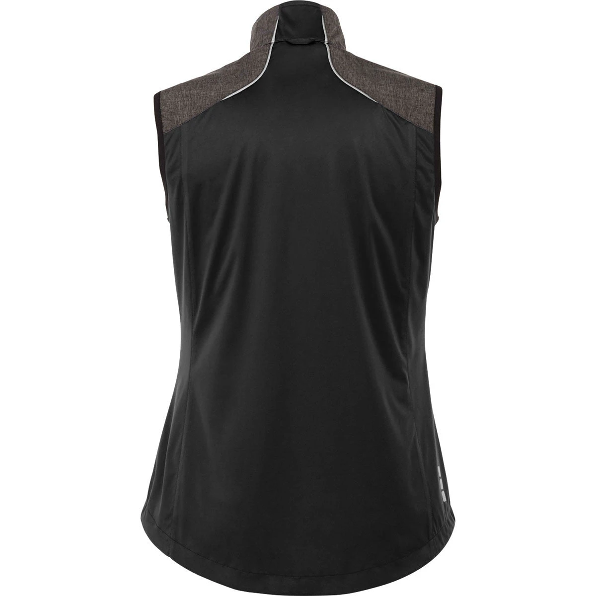 Elevate Women's Black/Smoke Heather Nasak Hybrid Softshel Vest 4 Elevate Women's Black/Smoke Heather Nasak Hybrid Softshel Vest - Image 2