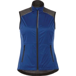 Elevate Women's Metro Blue/Black Smoke Heather Nasak Hybrid Softshel Vest