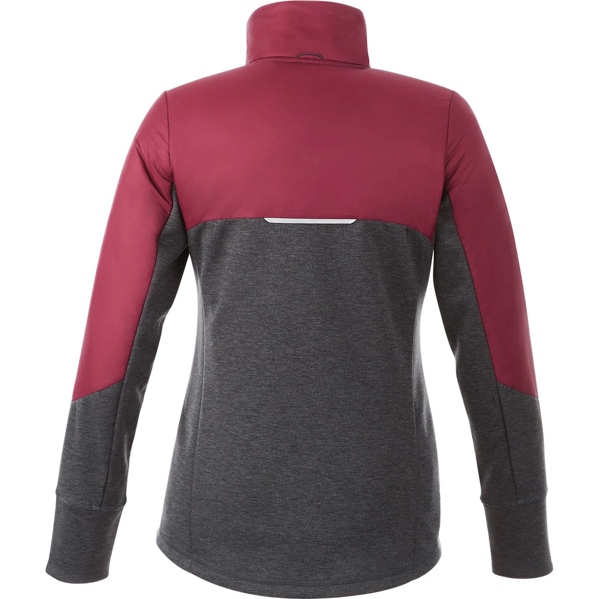 Elevate Women's Maroon/Heather Dark Charcoal Fernie Hybrid Insulated Jacket 4 Elevate Women's Maroon/Heather Dark Charcoal Fernie Hybrid Insulated Jacket - Image 2