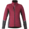 Elevate Women's Maroon/Heather Dark Charcoal Fernie Hybrid Insulated Jacket 2 Elevate Women's Maroon/Heather Dark Charcoal Fernie Hybrid Insulated Jacket -Elevate TM99555 384 F