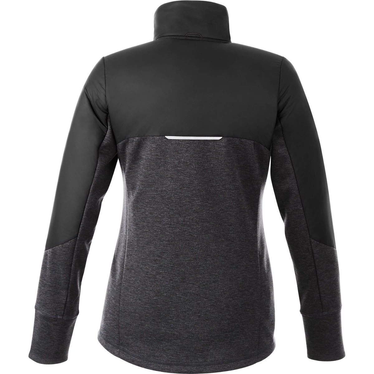 Elevate Women's Black/Heather Dark Charcoal Fernie Hybrid Insulated Jacket 4 Elevate Women's Black/Heather Dark Charcoal Fernie Hybrid Insulated Jacket - Image 2
