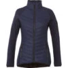 Elevate Women's Vintage Navy Banff Hybrid Insulated Jacket