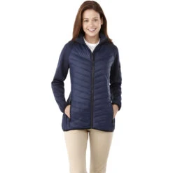 Elevate Women's Vintage Navy Banff Hybrid Insulated Jacket 7 Elevate Women's Vintage Navy Banff Hybrid Insulated Jacket -Elevate TM99602 Vintage Navy Vintage Navy HTF