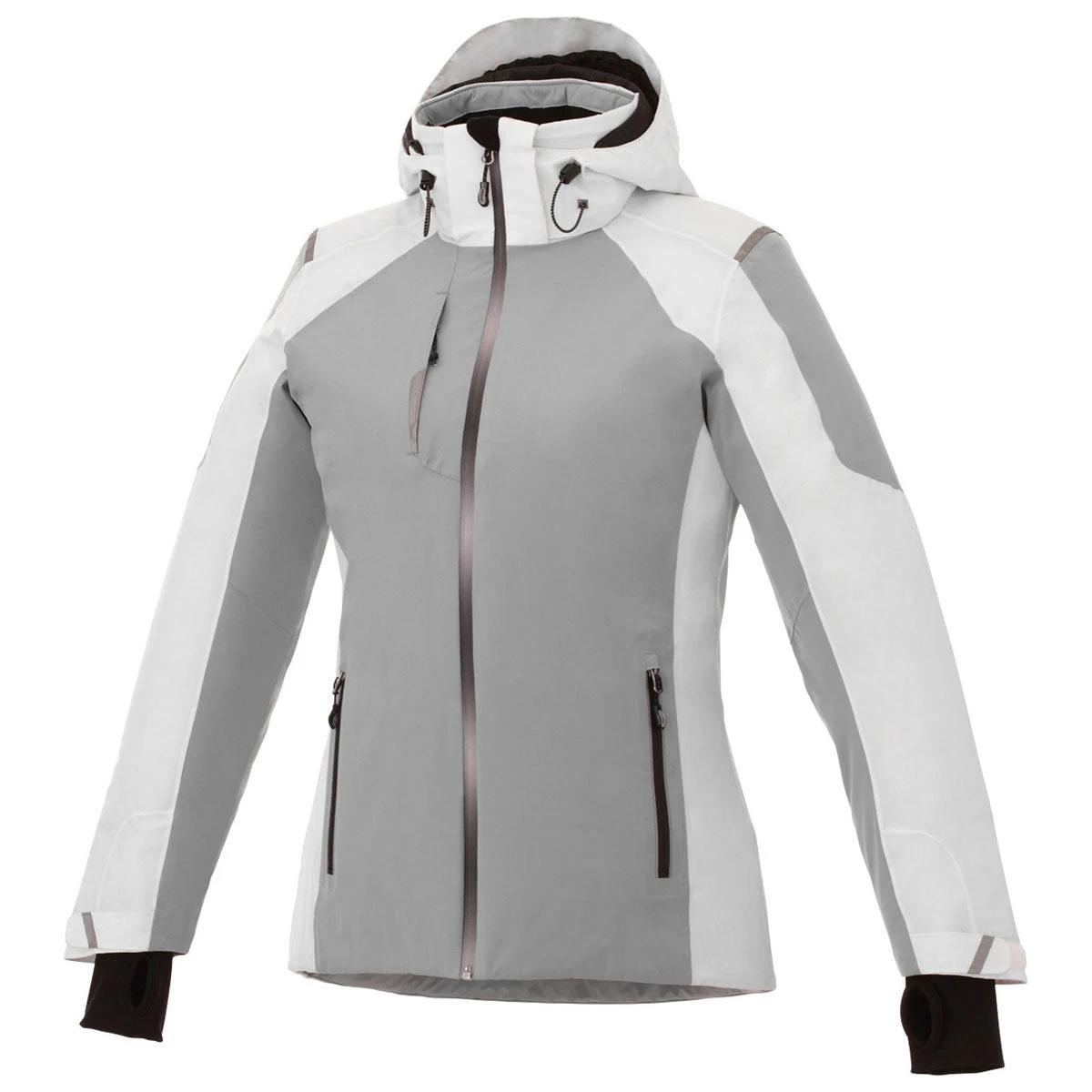 Elevate Women's Grey/White Ozark Insulated Jacket 3 Elevate Women's Grey/White Ozark Insulated Jacket
