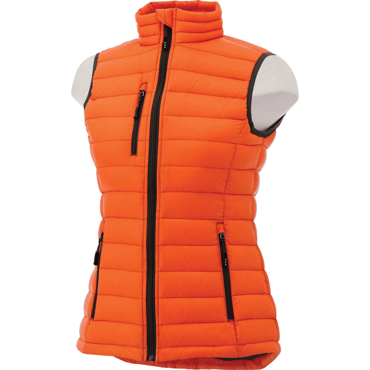 Elevate Women's Orange Whistler Light Down Vest 3 Elevate Women's Orange Whistler Light Down Vest