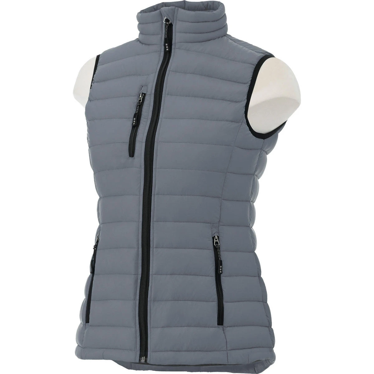 Elevate Women's Steel Grey Whistler Light Down Vest 3 Elevate Women's Steel Grey Whistler Light Down Vest